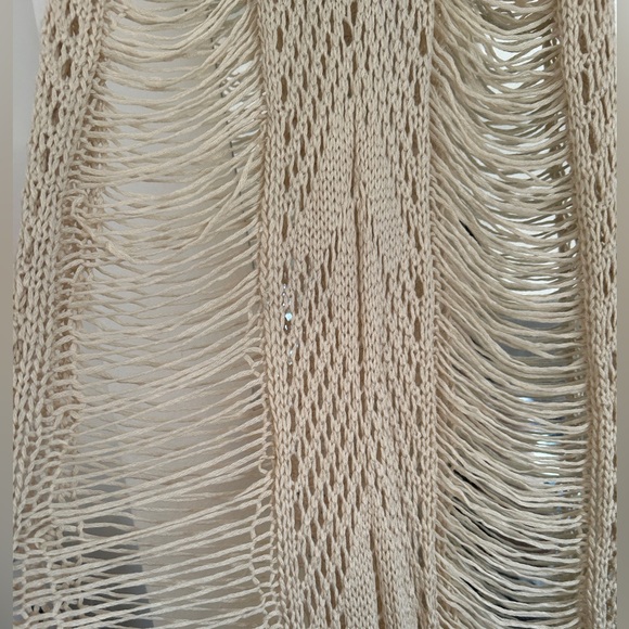Pol crochet maxi dress with fringe. NWOT - Picture 6 of 6